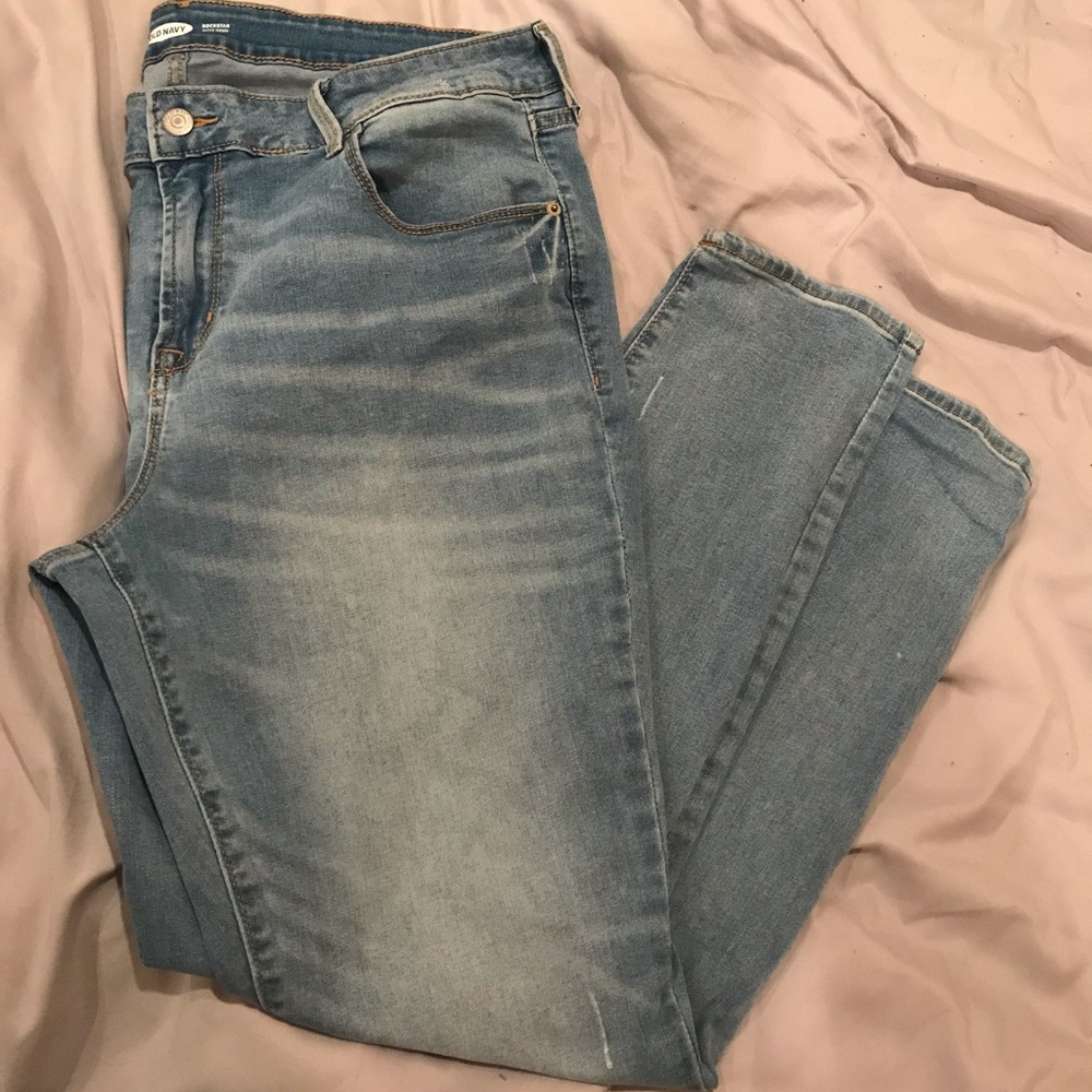 old navy super skinny jeans high rise size 16